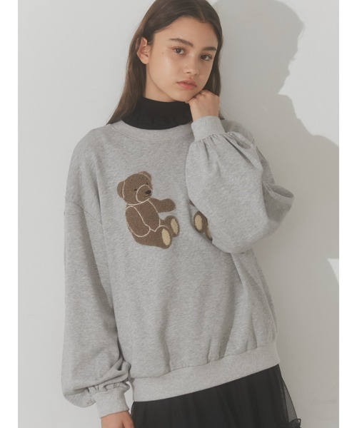 merry jenny（メリージェニー）の「mocomoco bearスウェット（スウェット・レディース・オフホワイト/グレー/レッド・FREE）」の15枚目の写真