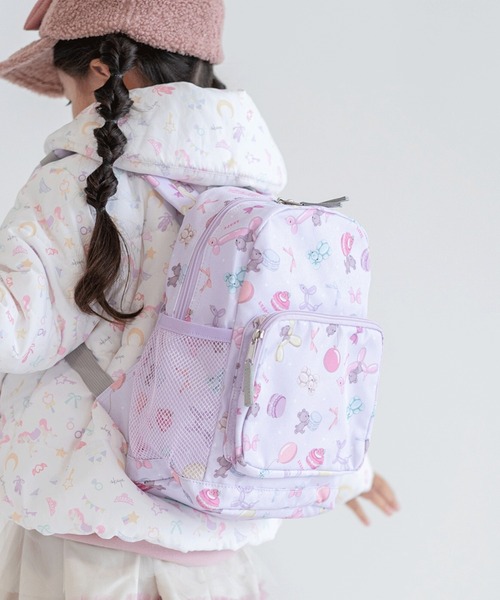 SKAPE（エスケープ）の「ｶﾞｰﾙｽﾞﾘｭｯｸ（バックパック/リュック・キッズ・ホワイト/パープル/イエロー/ピンク・M size/S size）」の2枚目の写真
