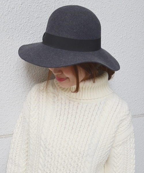 SHIPS for women(シップスフォーウィメン)の「grillo:ラウンドハット◇(ハット・レディース・グレー/ベージュ・ONE SIZE)」の2枚目の写真