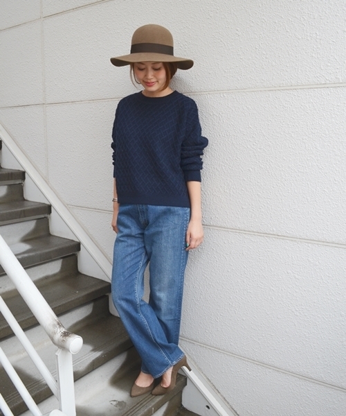 SHIPS for women(シップスフォーウィメン)の「grillo:ラウンドハット◇(ハット・レディース・グレー/ベージュ・ONE SIZE)」の8枚目の写真