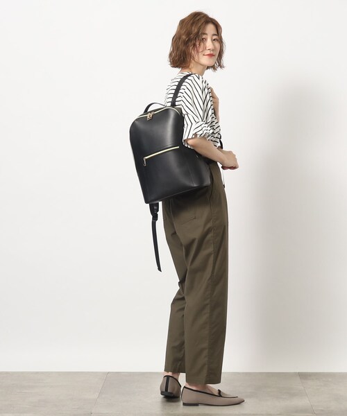 grove（グローブ）の「◆【軽量／A4】フェイクレザー2層リュック（バックパック/リュック・レディース・ブラック/サンドベージュ/ライトグレー/ネイビー系5・00）」の7枚目の写真