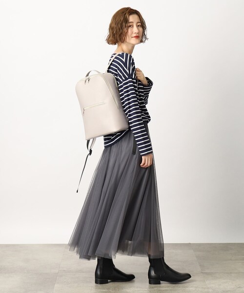 grove（グローブ）の「◆【軽量／A4】フェイクレザー2層リュック（バックパック/リュック・レディース・ブラック/サンドベージュ/ライトグレー/ネイビー系5・00）」の13枚目の写真