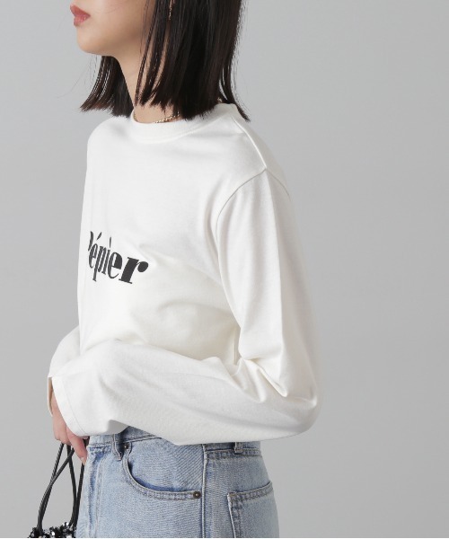 FREE'S MART(フリーズマート)の「◆ロゴロングTシャツ(Tシャツ/カットソー・レディース・ベージュ/ホワイト/ホワイト系その他・FREE)」の5枚目の写真