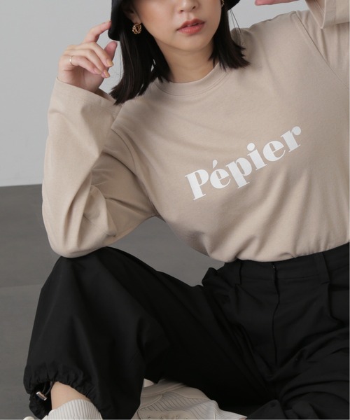 FREE'S MART(フリーズマート)の「◆ロゴロングTシャツ(Tシャツ/カットソー・レディース・ベージュ/ホワイト/ホワイト系その他・FREE)」の11枚目の写真