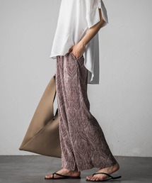 socolla | ペイズリー柄プリーツパンツ(その他パンツ)