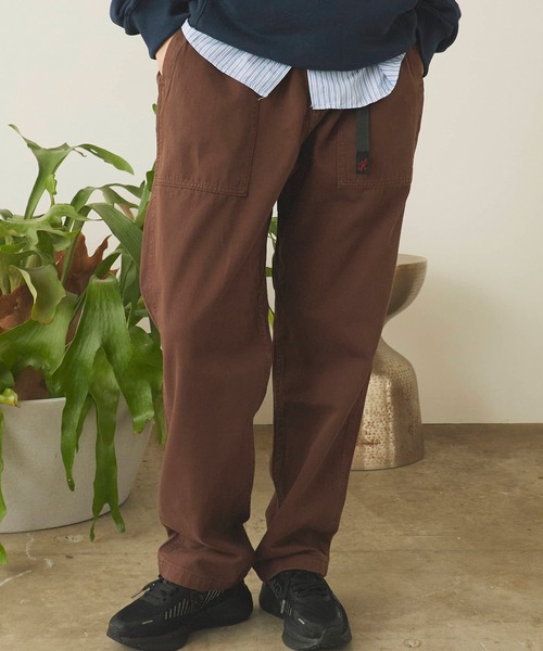 Gramicci（グラミチ）の「Gramicci/グラミチ LOOSE TAPERED RIDGE PANT テーパードパンツ（チノパンツ・メンズ・ベージュ/ネイビー/ブラック/グレイッシュベージュ/オリーブ/ライトベージュ/オリーブ系/グレー/オリーブ系1/セージグリーン/カーキ/ライトグレー/オートミール/ライトグリーン/グリーン/ダークブラウン・S/M/L/XL/2XL）」の4枚目の写真