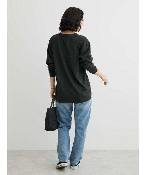 Green Parks(グリーンパークス)の「ROCK Tシャツ(Tシャツ/カットソー・レディース・グレー/オフホワイト・FREE)」の5枚目の写真
