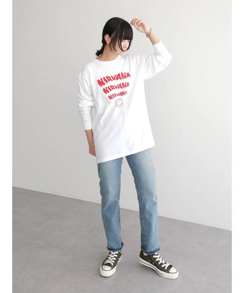 Green Parks(グリーンパークス)の「ROCK Tシャツ(Tシャツ/カットソー・レディース・グレー/オフホワイト・FREE)」の11枚目の写真