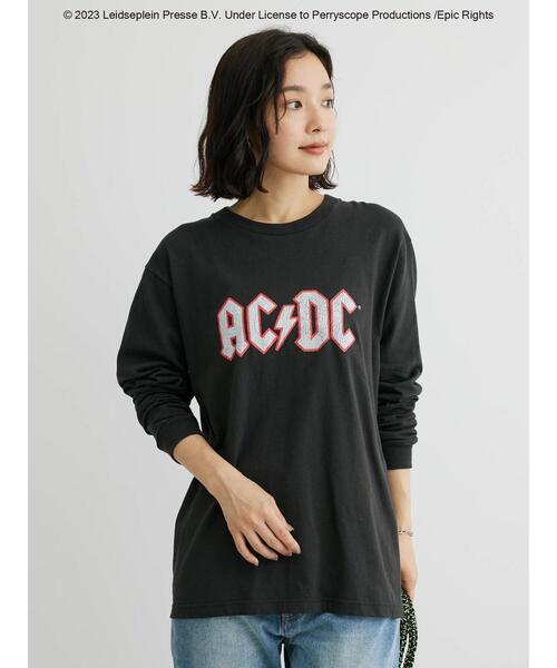 Green Parks(グリーンパークス)の「ROCK Tシャツ(Tシャツ/カットソー・レディース・グレー/オフホワイト・FREE)」の2枚目の写真