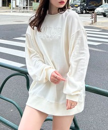 ふくれ刺しゅうロゴチュニック