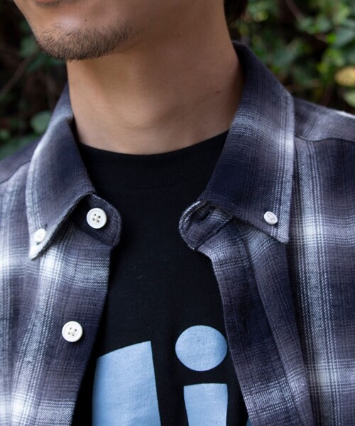 GLOSTER(グロスター)の「【限定展開】【GLOSTER/グロスター】オンブレ チェックシャツ ボタンダウン(シャツ/ブラウス・メンズ・ブラック/イエロー・L/XL/M)」の11枚目の写真