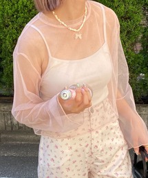 ラメチュールショートトップス