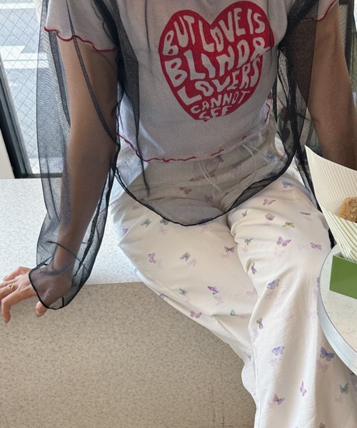 MYMOOD.(マイムード)の「ラメチュールショートトップス(Tシャツ/カットソー・レディース・ライトベージュ/ブラック/ピンク・FREE)」の17枚目の写真