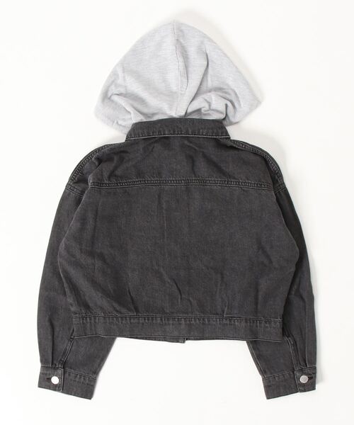 LOVETOXIC(ラブトキシック)の「フード取り外しGジャン(ブルゾン・キッズ・ブルー/グレー・S/M/L)」の4枚目の写真