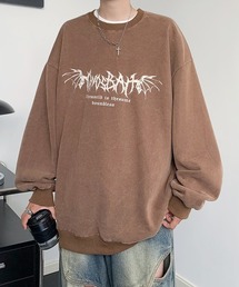【FVLMEN】flower back print sweat pullover/フラワー バックプリント スウェット プルオーバー