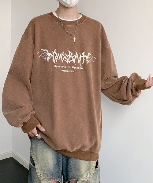 FVLMEN(フルメン)の「【FVLMEN】flower back print sweat pullover/フラワー バックプリント スウェット プルオーバー(スウェット・メンズ・ブラウン/ブルー/ブラック/グリーン・MEDIUM/LARGE/X-LARGE)」の17枚目の写真