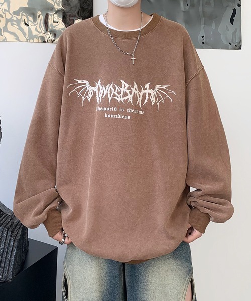 FVLMEN(フルメン)の「【FVLMEN】flower back print sweat pullover/フラワー バックプリント スウェット プルオーバー(スウェット・メンズ・ブラウン/ブルー/ブラック/グリーン・MEDIUM/LARGE/X-LARGE)」の19枚目の写真
