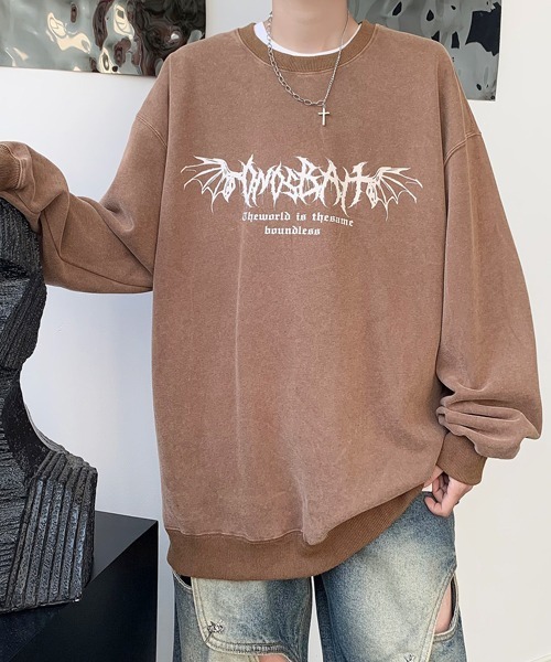 FVLMEN(フルメン)の「【FVLMEN】flower back print sweat pullover/フラワー バックプリント スウェット プルオーバー(スウェット・メンズ・ブラウン/ブルー/ブラック/グリーン・MEDIUM/LARGE/X-LARGE)」の20枚目の写真