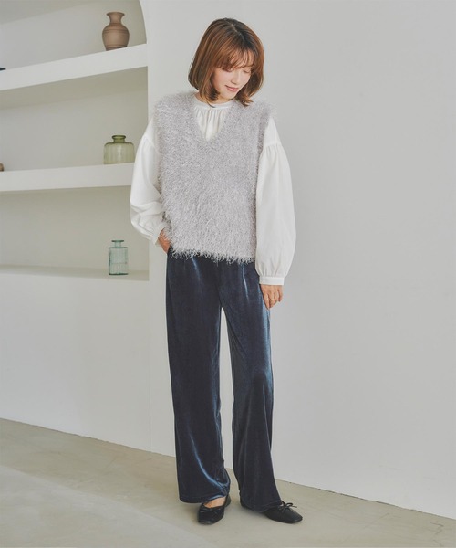 titivate(ティティベイト)の「ベロアイージーパンツ(その他パンツ・レディース・オリーブ/ネイビー/ブラウン・S/M)」の14枚目の写真