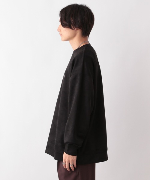 RAGEBLUE（レイジブルー）の「ワンポイント刺繍/カットスウェードクルーネックプルオーバー（スウェット・メンズ・ダークグリーン/ベージュ/ブルー系その他/ブラック/ライトブルー/グリーン/ホワイト/レッド・SMALL/MEDIUM/LARGE）」の17枚目の写真