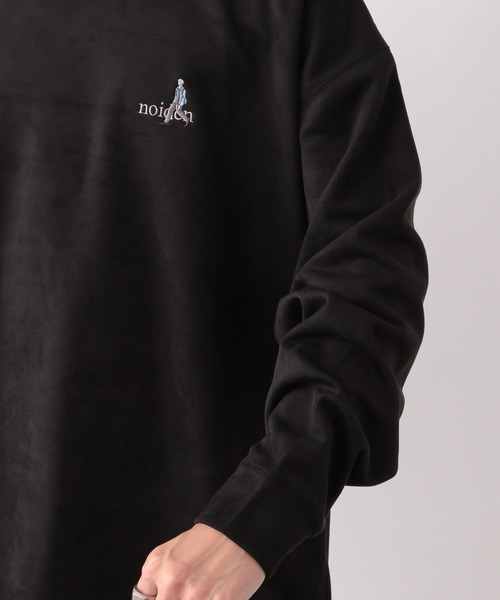 RAGEBLUE（レイジブルー）の「ワンポイント刺繍/カットスウェードクルーネックプルオーバー（スウェット・メンズ・ダークグリーン/ベージュ/ブルー系その他/ブラック/ライトブルー/グリーン/ホワイト/レッド・SMALL/MEDIUM/LARGE）」の21枚目の写真