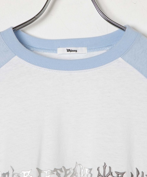 Whinny（ホワイニー）の「Whinny/サンダービリリッティ（Tシャツ/カットソー・レディース・グレー/サックスブルー/ホワイト・FREE）」の8枚目の写真