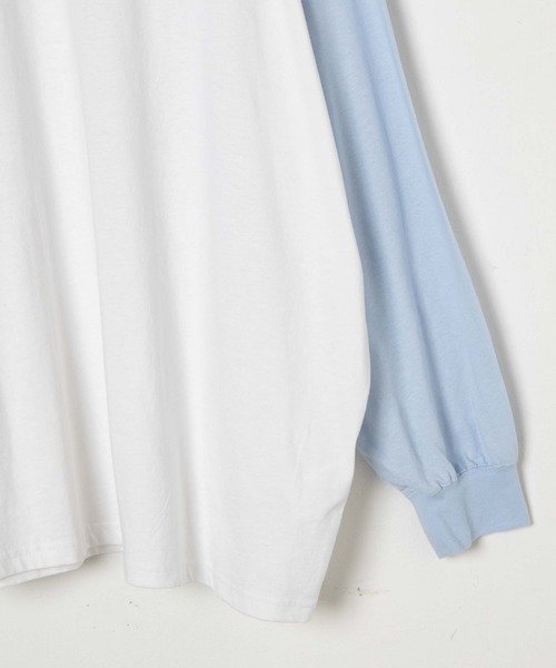 Whinny（ホワイニー）の「Whinny/サンダービリリッティ（Tシャツ/カットソー・レディース・グレー/サックスブルー/ホワイト・FREE）」の4枚目の写真