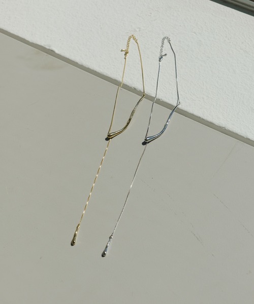 Kastane(カスタネ)の「【fiw.】カーブネックレス(ネックレス・レディース・ゴールド/シルバー・FREE)」の11枚目の写真