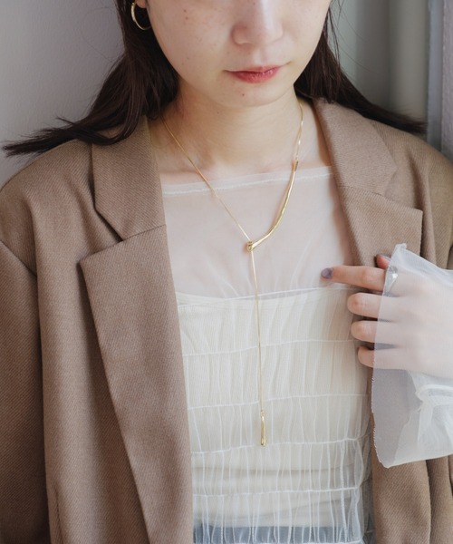 Kastane(カスタネ)の「【fiw.】カーブネックレス(ネックレス・レディース・ゴールド/シルバー・FREE)」の10枚目の写真