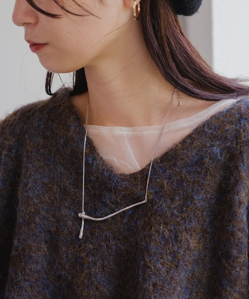 Kastane(カスタネ)の「【fiw.】カーブネックレス(ネックレス・レディース・ゴールド/シルバー・FREE)」の8枚目の写真