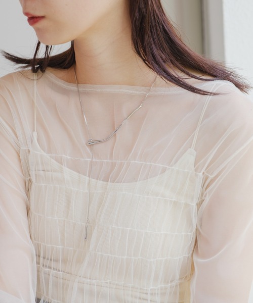 Kastane(カスタネ)の「【fiw.】カーブネックレス(ネックレス・レディース・ゴールド/シルバー・FREE)」の21枚目の写真