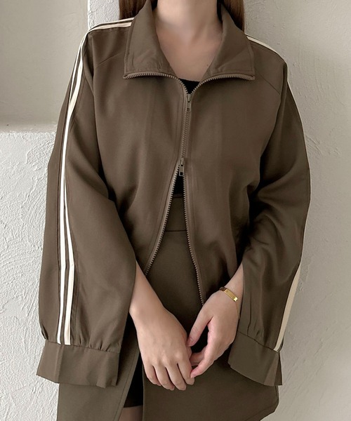 セール】【apres jour clair】袖スリットトラックジャケット【ZOZOTOWN