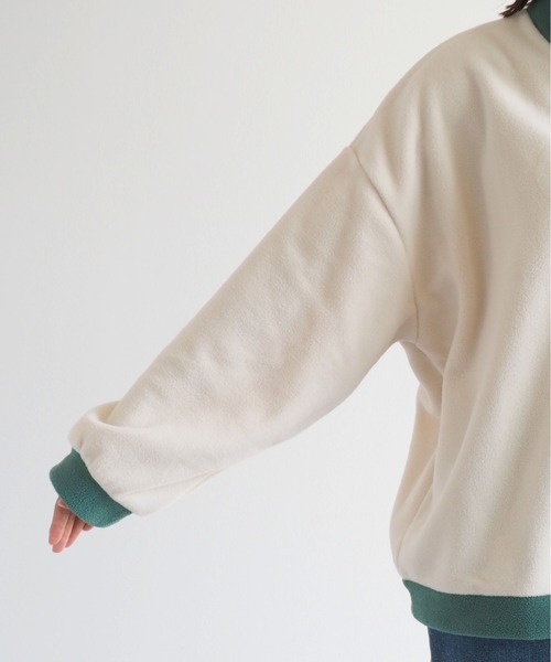 DISCUS ATHLETIC(ディスカス アスレチック)の「【DISUCUS ATHLETIC】フリースハーフジップスウェット(Tシャツ/カットソー・レディース・キャメル/オフホワイト・M)」の17枚目の写真