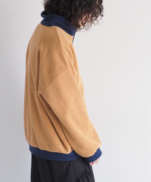 DISCUS ATHLETIC(ディスカス アスレチック)の「【DISUCUS ATHLETIC】フリースハーフジップスウェット(Tシャツ/カットソー・レディース・キャメル/オフホワイト・M)」の21枚目の写真