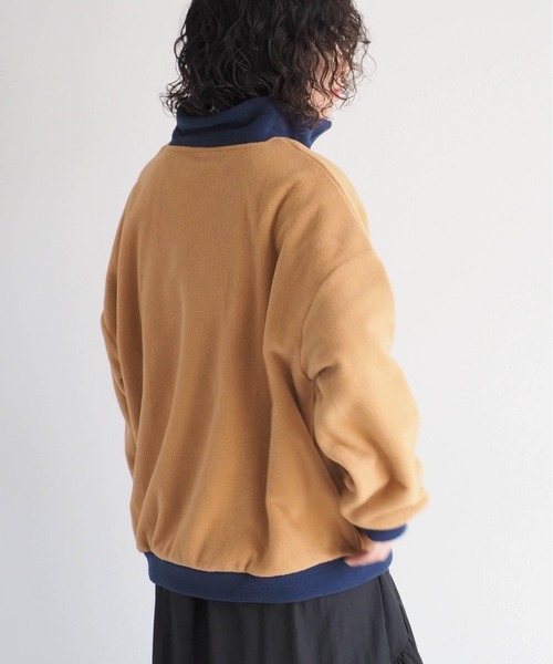 DISCUS ATHLETIC(ディスカス アスレチック)の「【DISUCUS ATHLETIC】フリースハーフジップスウェット(Tシャツ/カットソー・レディース・キャメル/オフホワイト・M)」の22枚目の写真
