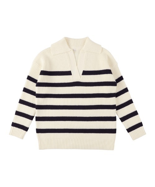 セール】スキッパーニットプルオーバー（ニット/セーター）｜coca