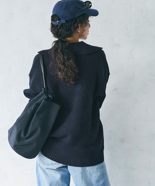coca（coca）（コカ）の「スキッパーニットプルオーバー（ニット/セーター・レディース・ネイビー/その他1・L/M）」の6枚目の写真