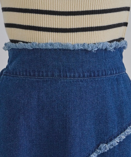 LAVEANGE（ラビアンジェ）の「リメイクデニムスカート（デニムスカート・レディース・ブラック/ネイビー・4L/LL/M/3L）」の21枚目の写真