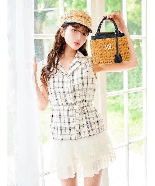Darich ダーリッチ スクエアサマーバスケットバッグ ショルダー 白 かご スクエアサマーバスケットバッグ – Darich (ダーリッチ)