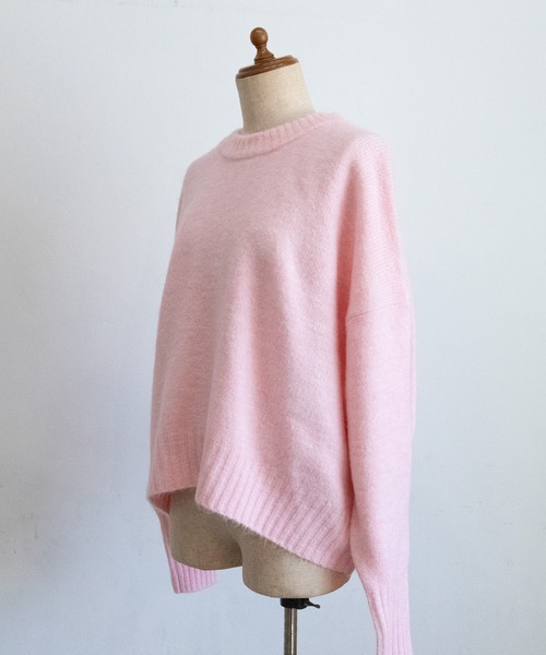 PICHI（ピイチ）の「オリジナルショート丈ニット（ニット/セーター・レディース・ピンク/ブラウン/ブルー/グレー・FREE）」の12枚目の写真