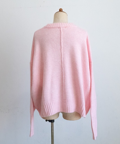 PICHI（ピイチ）の「オリジナルショート丈ニット（ニット/セーター・レディース・ピンク/ブラウン/ブルー/グレー・FREE）」の14枚目の写真