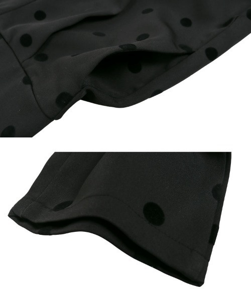 KOBE LETTUCE（コウベレタス）の「フロッキードットハイウエストパンツ（その他パンツ・レディース・ブラック/ベージュ/ブラック系その他/モカ・L/M/S）」の18枚目の写真