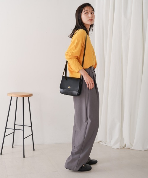 Bou Jeloud(ブージュルード)の「【選べる6色展開】ウォッシャブルクループルオーバープルオーバー(ニット/セーター・レディース・パープル/ネイビー/オレンジ/イエロー/ブルー/杢グレー・FREE)」の11枚目の写真