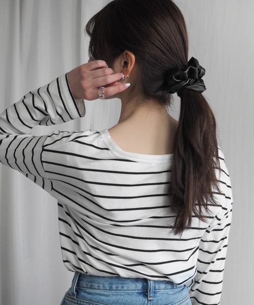 minia(ミニア)の「メタリックシュシュ(シュシュ・レディース・シルバー/ブラック/ゴールド・FREE)」の1枚目の写真