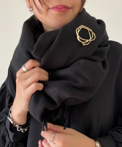 un dix cors(アンディコール)の「サークルウェーブブローチ(ブローチ/コサージュ・レディース・ゴールド・FREE)」の6枚目の写真