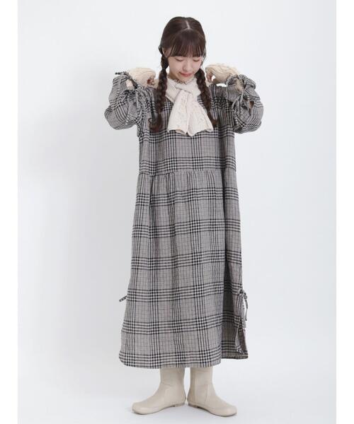 Samansa Mos2(サマンサ モスモス)の「ケーブルニットアームウォーマー(手袋・レディース・オフホワイト/モカ・F)」の7枚目の写真