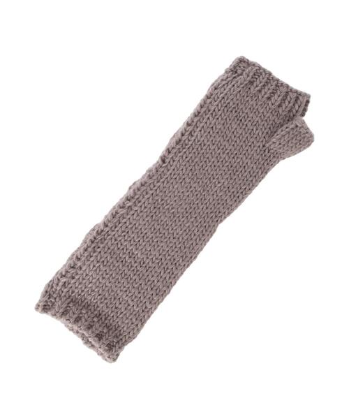 Samansa Mos2(サマンサ モスモス)の「ケーブルニットアームウォーマー(手袋・レディース・オフホワイト/モカ・F)」の10枚目の写真