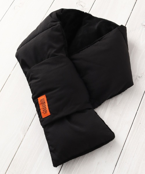 UNIVERSAL OVERALL(ユニバーサルオーバーオール)の「【UNIVERSAL OVERALL/ユニバーサルオーバーオール】タフタ中綿ダウンマフラー/差し込み(マフラー・メンズ・ブラック/ベージュ/ブラウン/ネイビー・FREE)」の8枚目の写真