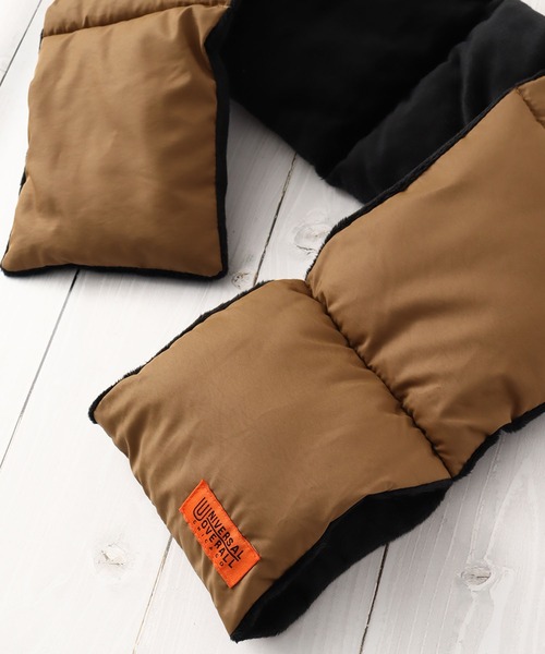 UNIVERSAL OVERALL(ユニバーサルオーバーオール)の「【UNIVERSAL OVERALL/ユニバーサルオーバーオール】タフタ中綿ダウンマフラー/差し込み(マフラー・メンズ・ブラック/ベージュ/ブラウン/ネイビー・FREE)」の7枚目の写真