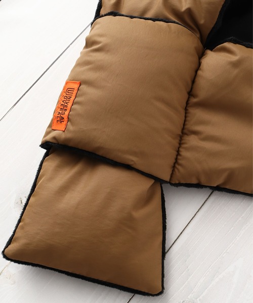 UNIVERSAL OVERALL(ユニバーサルオーバーオール)の「【UNIVERSAL OVERALL/ユニバーサルオーバーオール】タフタ中綿ダウンマフラー/差し込み(マフラー・メンズ・ブラック/ベージュ/ブラウン/ネイビー・FREE)」の9枚目の写真